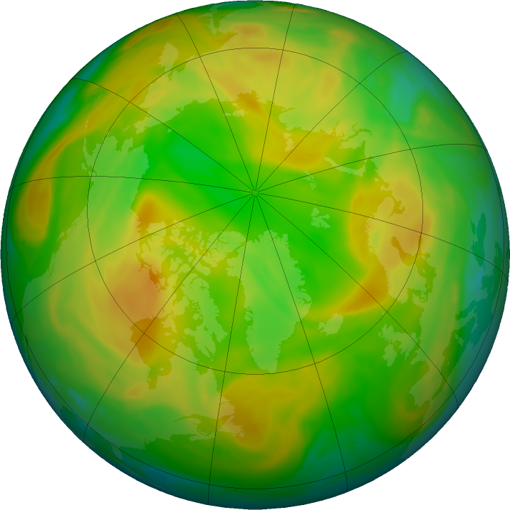 Arctic ozone map for 15 May 2020